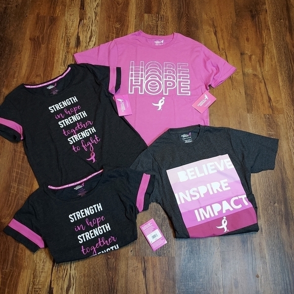 Susan G. Komen 4 shirts NWT Breast Cancer Awarness Shirts - Picture 14 of 14